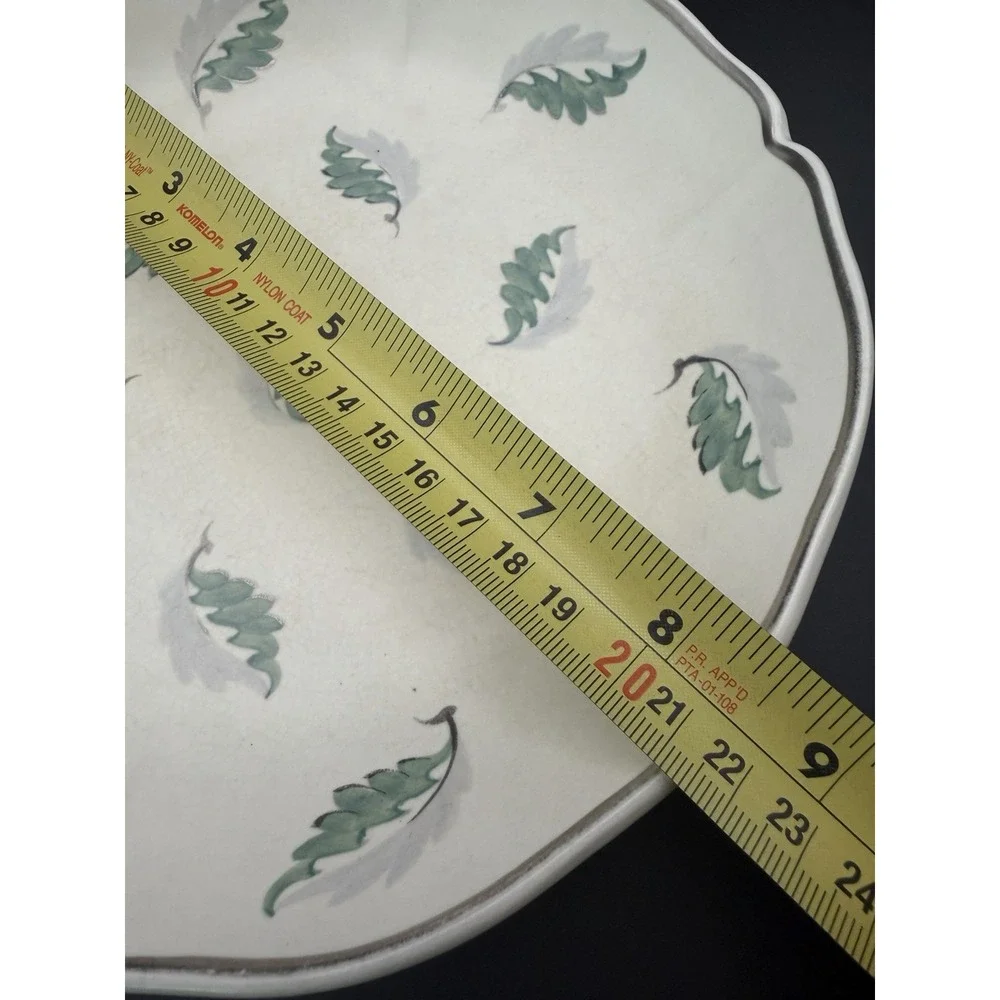 Wedgwood Moonstone Millicent Taplin Falling Leaves Bowl c1930 Art Deco 8.5